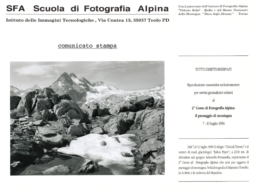 Scuola di fotografia alpina