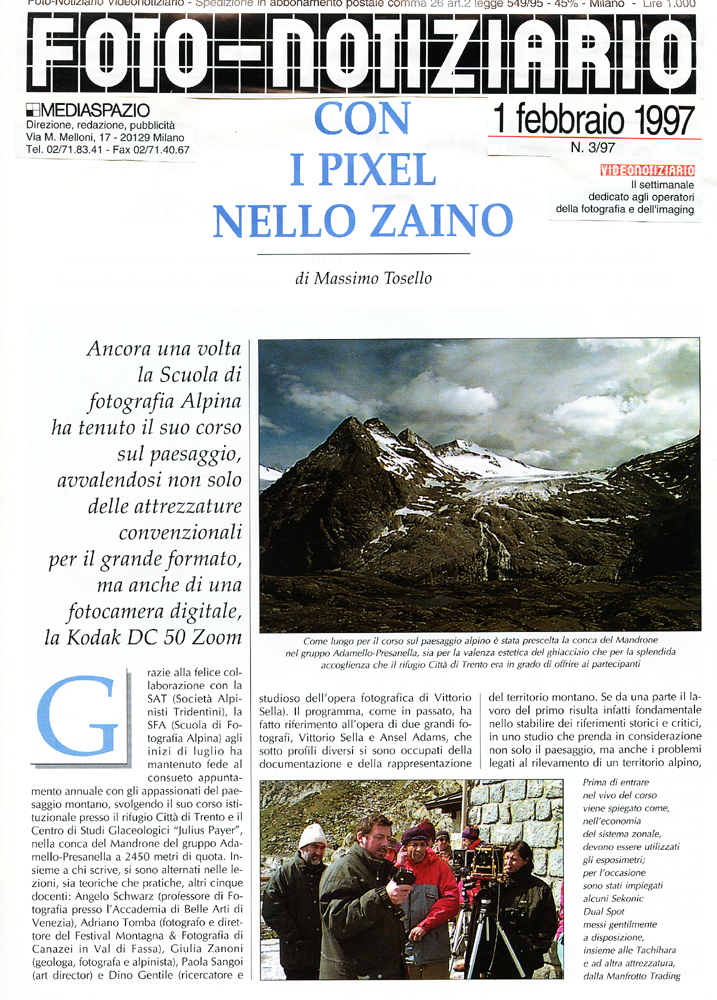 Scuola di fotografia alpina