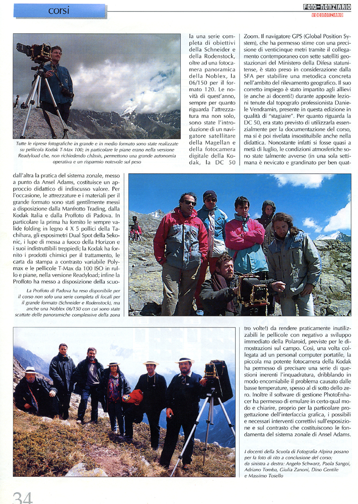 Scuola di fotografia alpina